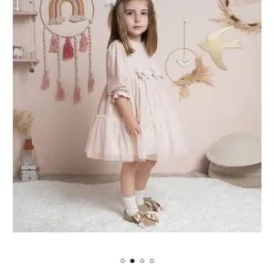 beige dress for toddler girl BABARONI Satin Sky Blue Bridesmaid Dresses One Shoulder Floor-length  Spaghetti Straps with Pocket A-line main image 0